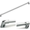 Barre raidisseur de douche verre/verre