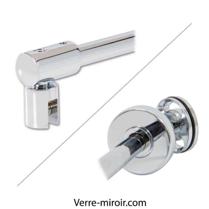 Kit paroi de douche en verre trempé