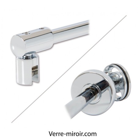 Kit paroi de douche en verre trempé