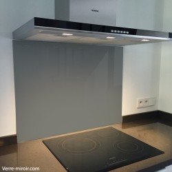 Fond de hotte verre gris foncé