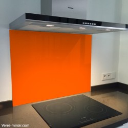 Fond de hotte verre orange
