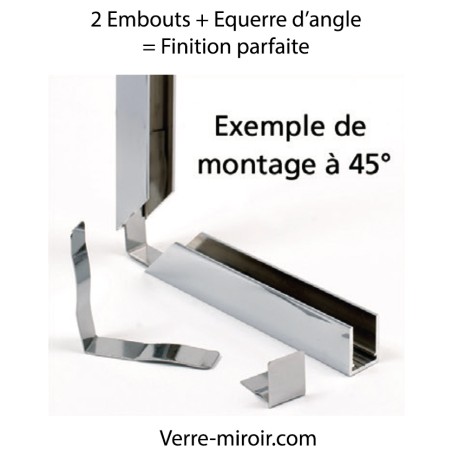 Kit paroi de douche en verre trempé anti-calcaire