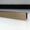 Profilé de douche en aluminium brossé bronze