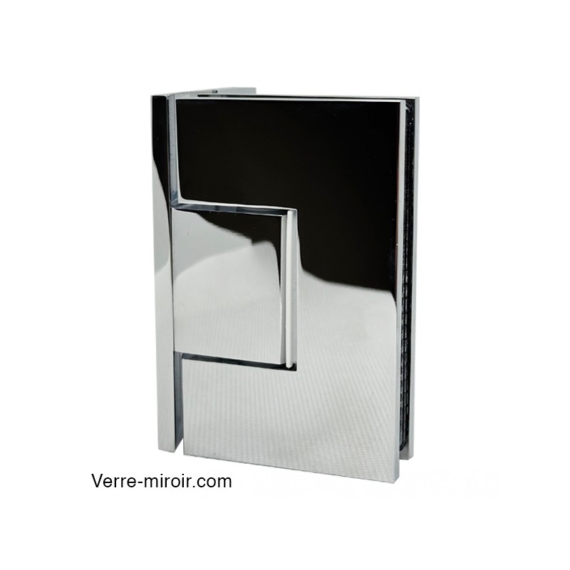 Charnière de Douche Chromé Porte en Verre Réglable