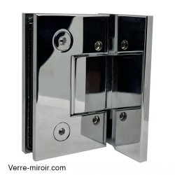 Charnière de Douche Chromé Porte en Verre Réglable 2