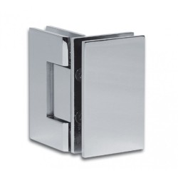 Charnière pour porte en Verre-Verre 90° Réglable