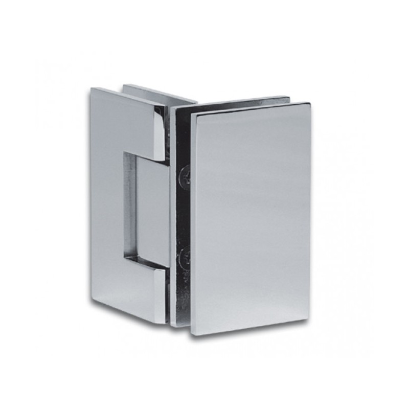 Charnière pour porte en Verre-Verre 90° Réglable