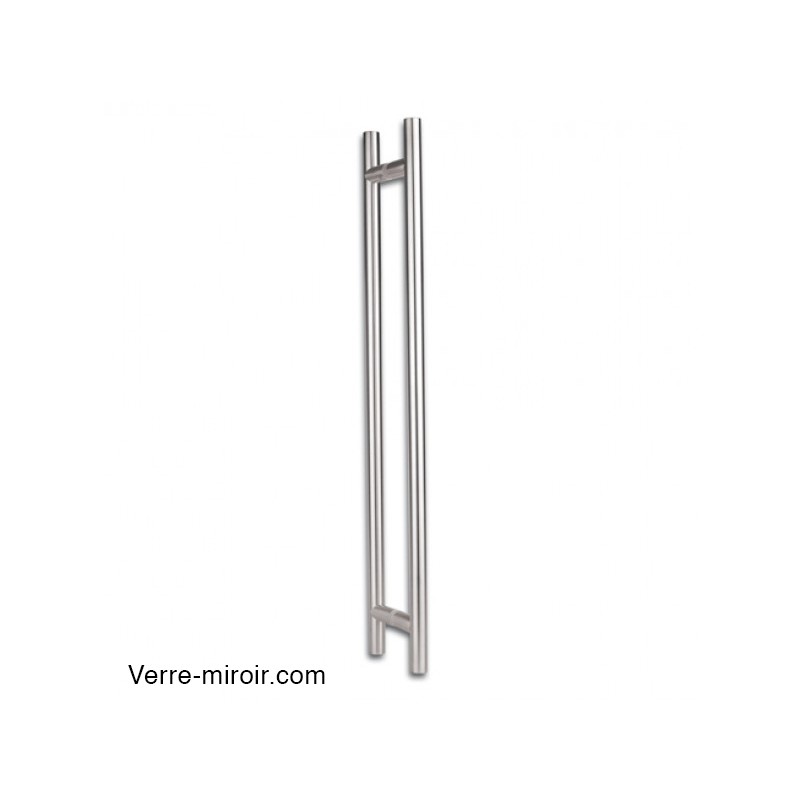 Poignée inox pour porte de douche en verre 