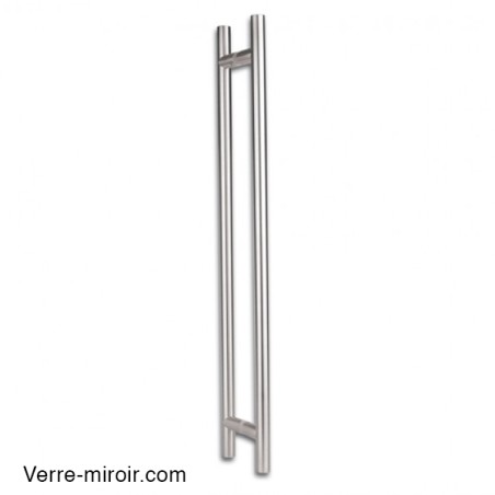 Poignée inox pour porte de douche en verre 