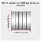 Kit miroir atelier sur mesure jusqu'à H:90cm x 150cm 5 separations
