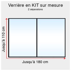 Kit verrière atelier sur mesure jusqu'à H:110cm x 180cm 2