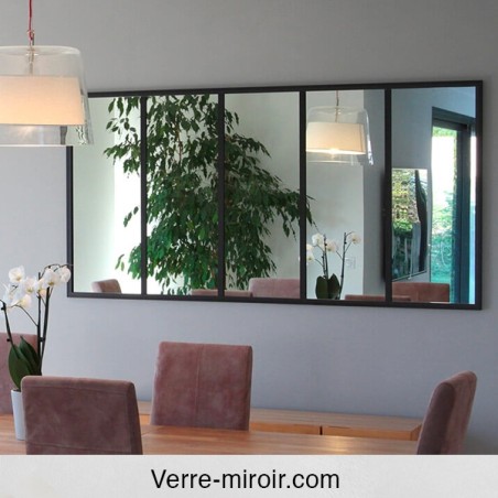 Kit miroir atelier industriel noir