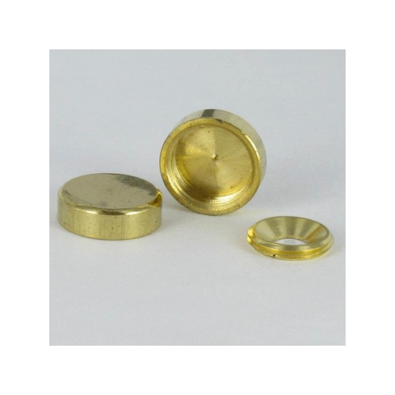 Rosace en laiton pour fixer verre et miroir