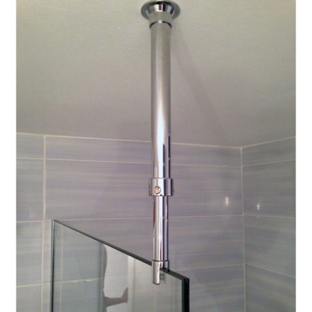 Raidisseur verre plafond douche