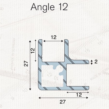 Plan Profilé d'angle 12 clipper diffusion