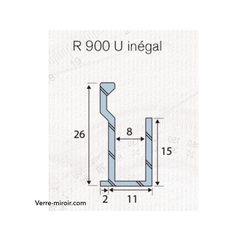 Plan Profile R900 spécial miroir U inégal