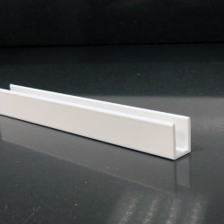 Profilé de douche blanc pour paroi fixe 2