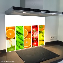 Fond de hotte verre imprimé personnalisé culinaire 8