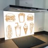 Fond de hotte verre imprimé personnalisé culinaire 9