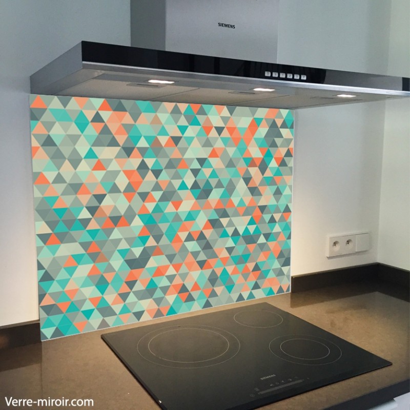 Fond de hotte verre imprimé personnalisé matière4