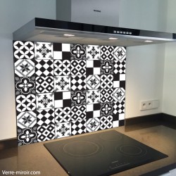 Fond de hotte verre imprimé personnalisé matière 6
