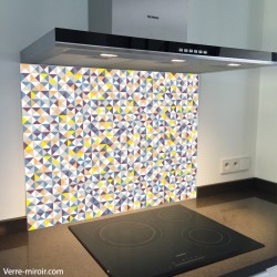 Fond de hotte verre imprimé personnalisé matière 7