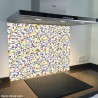 Fond de hotte verre imprimé personnalisé matière 7