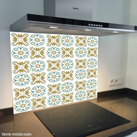 Fond de hotte verre imprimé personnalisé matière 10