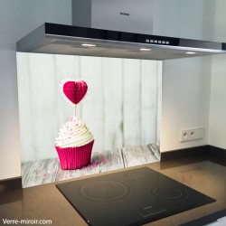 Fond de hotte verre imprimé personnalisé culinaire 13