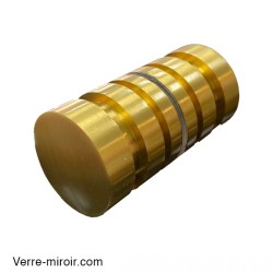 Poignée laiton brossé pour porte de douche en verre