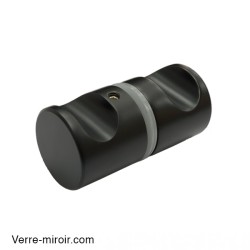 Poignée noire mate Bohle pour porte de douche en verre