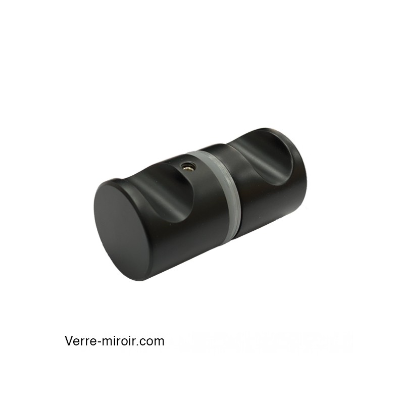 Poignée noire mate Bohle pour porte de douche en verre