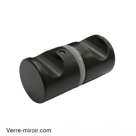 Poignée noire mate Bohle pour porte de douche en verre