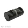 Poignée noire mate Bohle pour porte de douche en verre