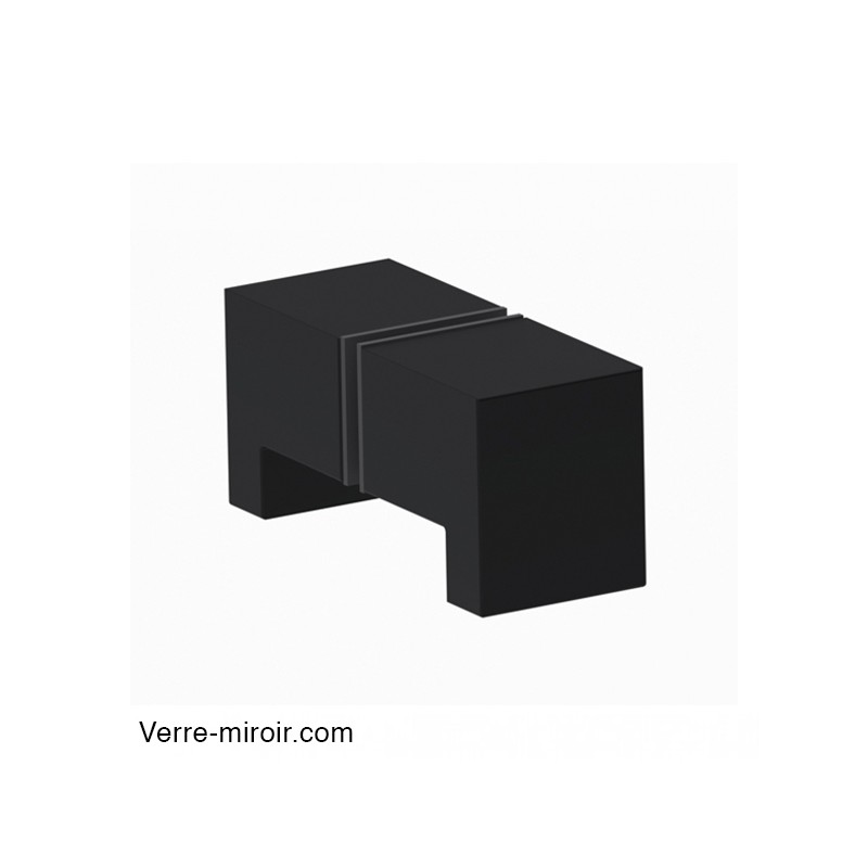 Poignée noire mate Bohle 2 pour porte de douche en verre