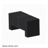 Poignée noire mate Bohle 2 pour porte de douche en verre