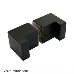 Poignée noire mate Bohle 2 pour porte de douche en verre 2