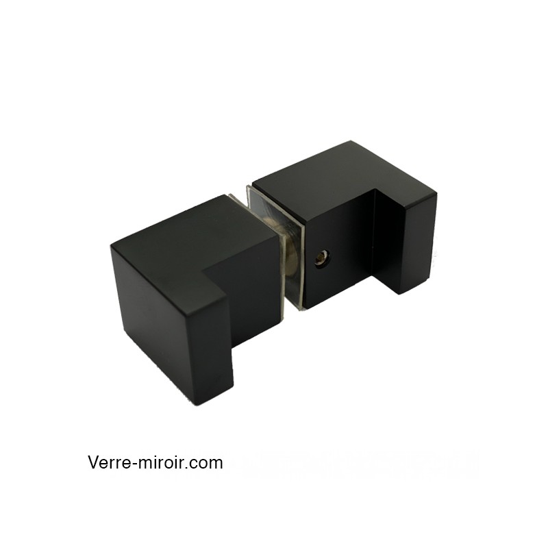 Poignée noire mate Bohle 2  porte en verre