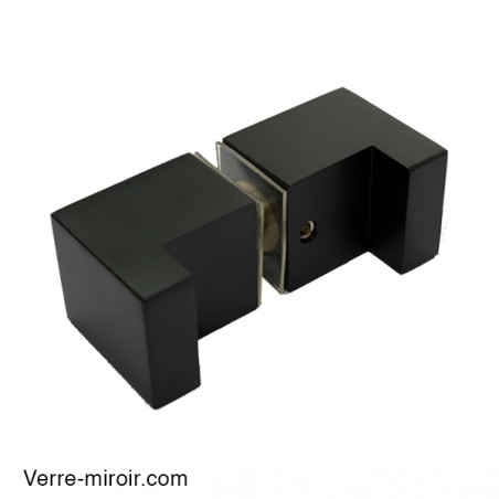Poignée noire mate Bohle 2  porte en verre