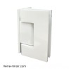 Charnière blanche pour porte de douche en Verre-Mur 90° Réglable