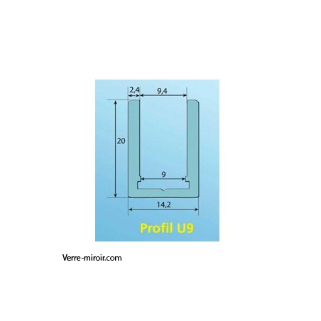 Profilé de douche U9 laiton brossé