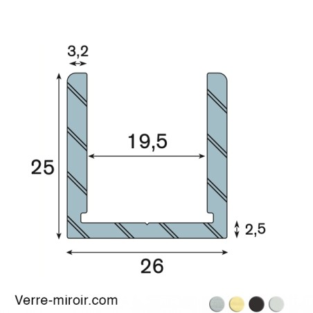 Profilé U19 clipper diffusion