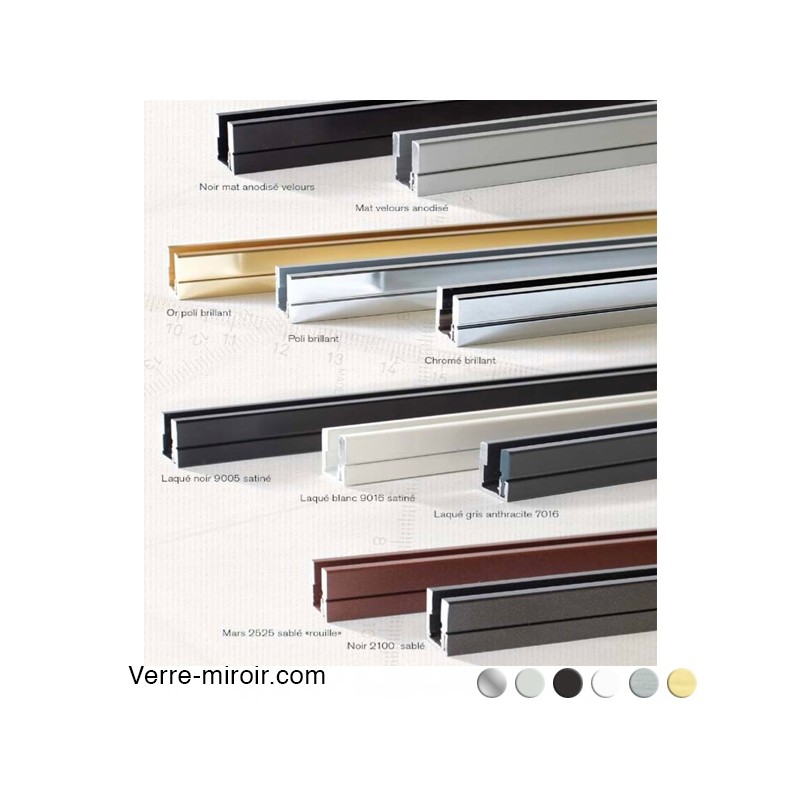Profile f209 F212 clipper diffusion couleur laiton brosse inox noir chrome