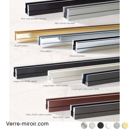 Profile f209 F212 clipper diffusion couleur laiton brosse inox noir chrome