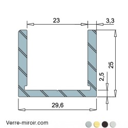 Profilé U23 clipper diffusion