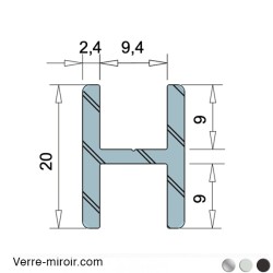 Profilé H9 clipper diffusion