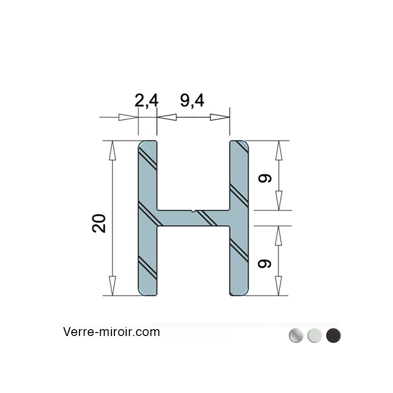 Profilé H9 clipper diffusion