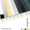 Plats aluminium 30x2 mm chromé - laiton brossé - inox brossé - noir mat
