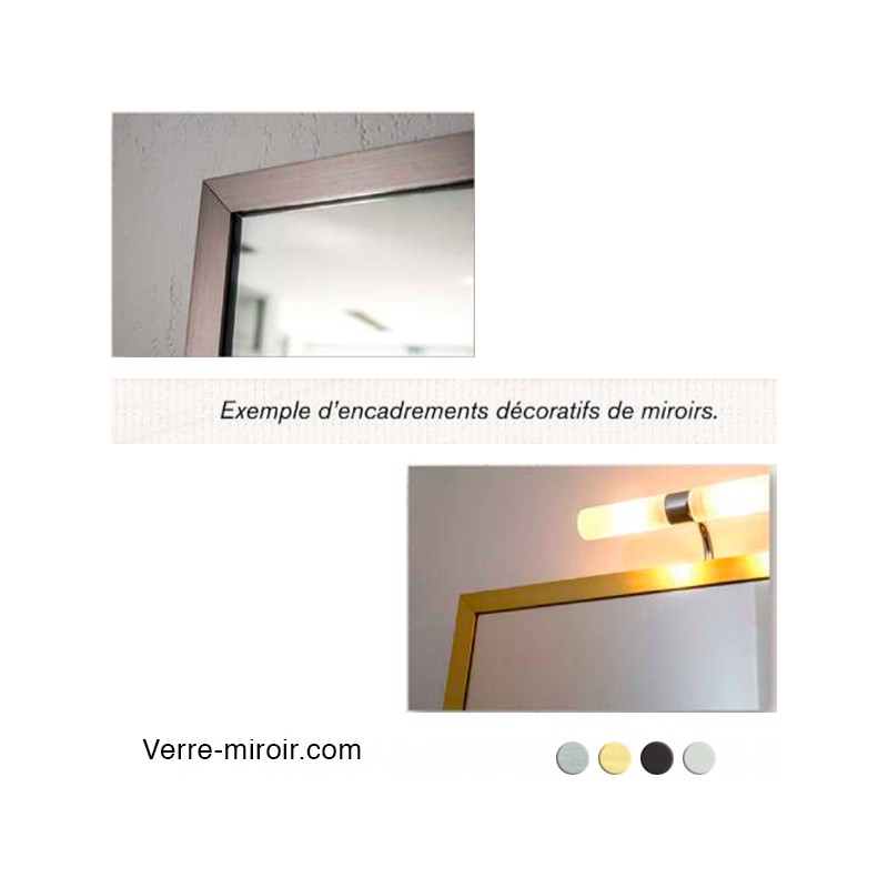 Cornière pour encadrements de miroirs