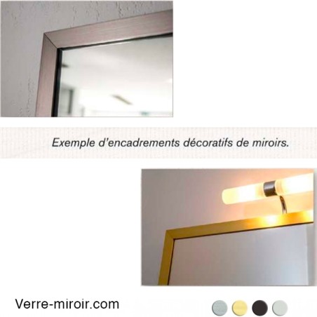 Cornière pour encadrements de miroirs